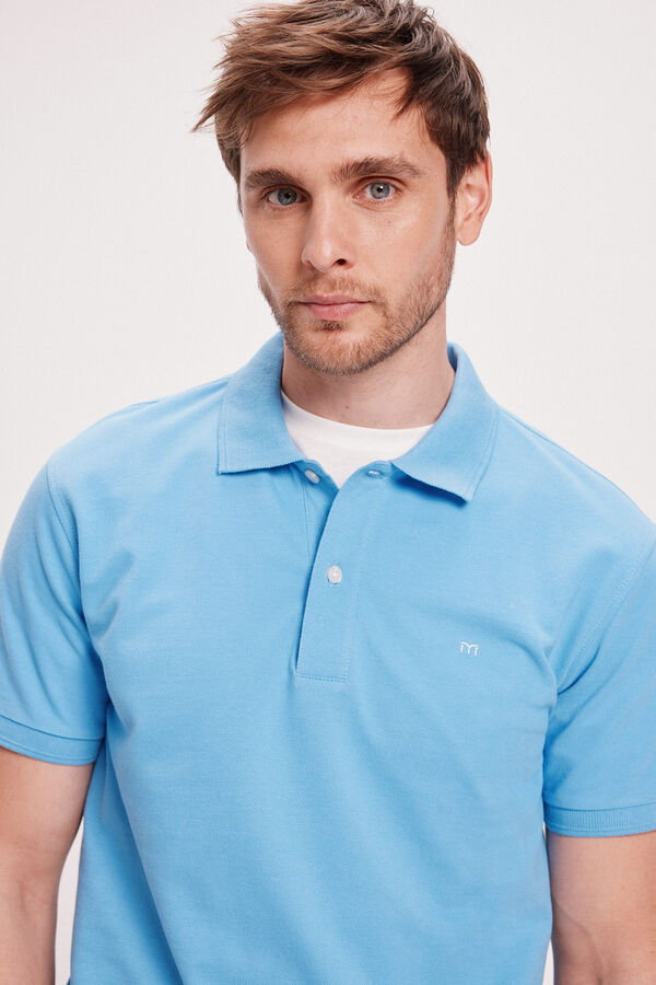 Milano Polo B&aacute;sico Piqu&eacute;&nbsp; Azul