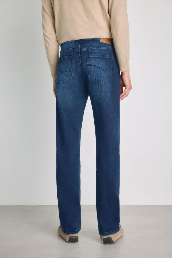 Milano Pantal&oacute;n vaquero fit recto Azul Oscuro