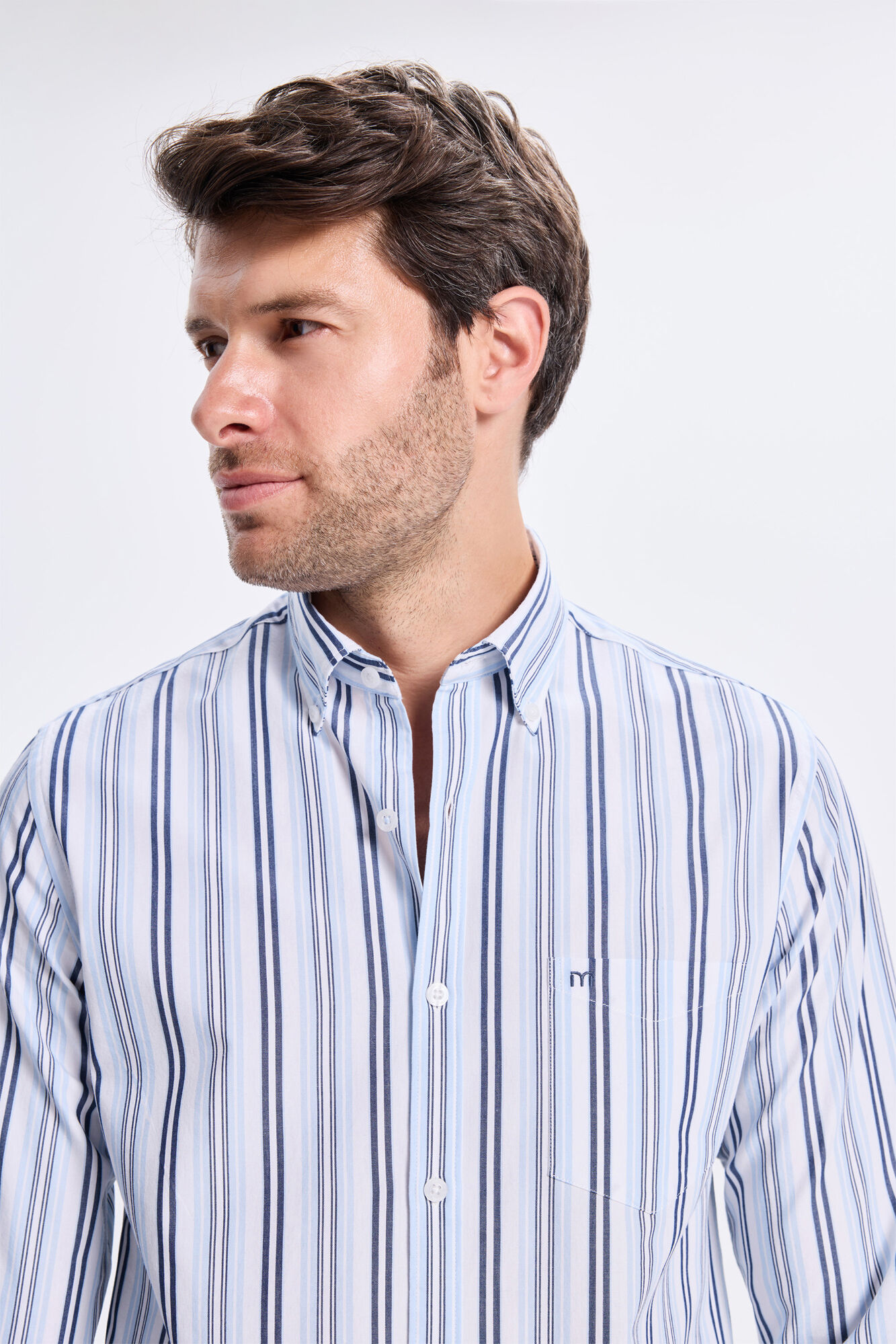 Milano Camisa Twill Rayas