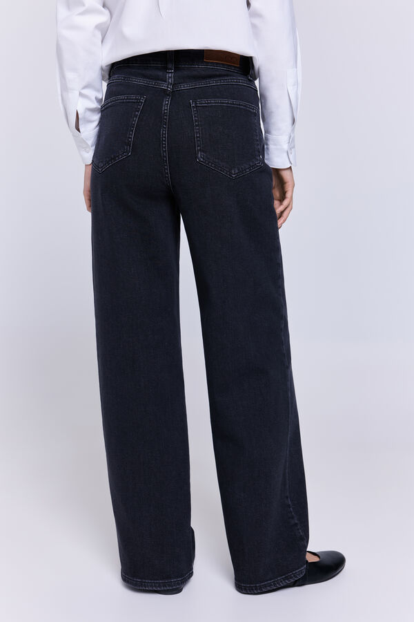 Milano Pantalón denim ancho Gris Oscuro