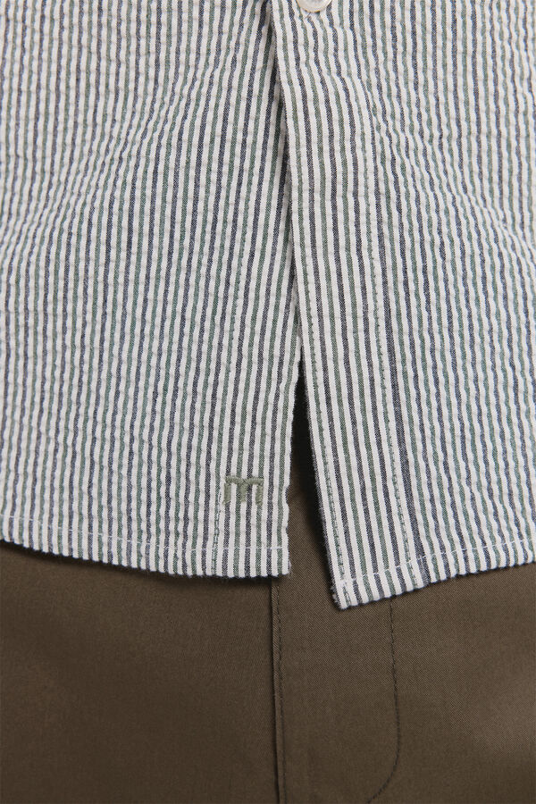 Milano Camisa Seersucker Verde