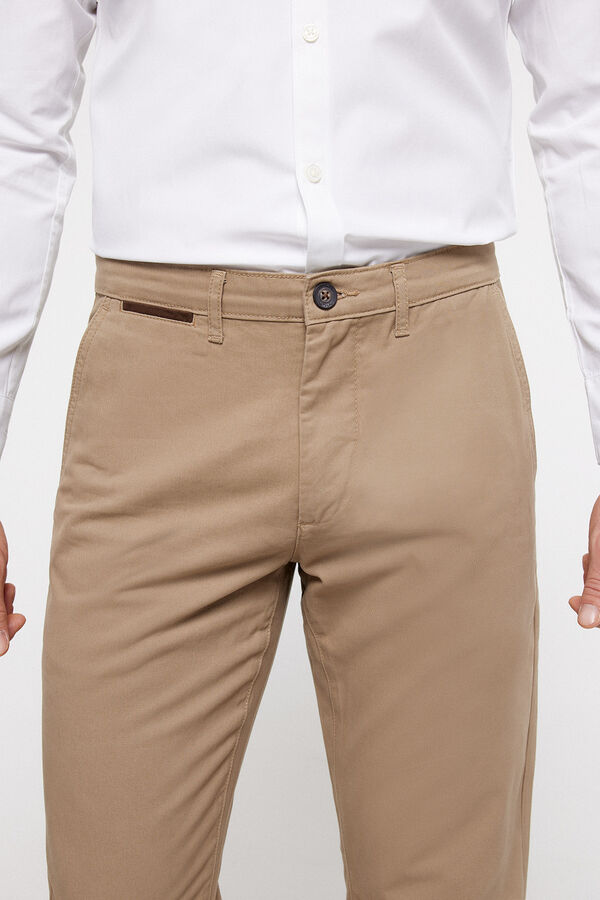 Milano Cal&ccedil;as chino lisas Camel