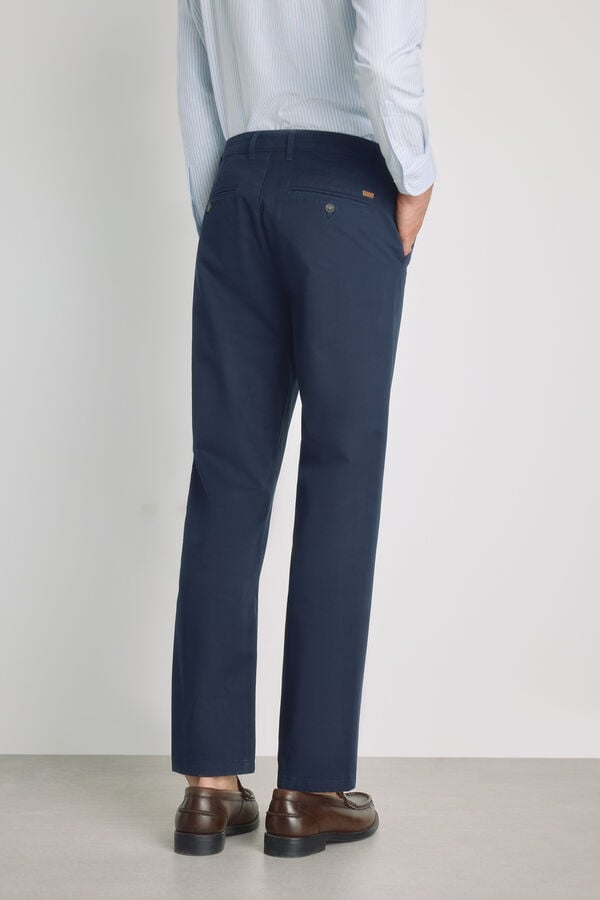 Milano Cal&ccedil;as chino regular fit Marinho