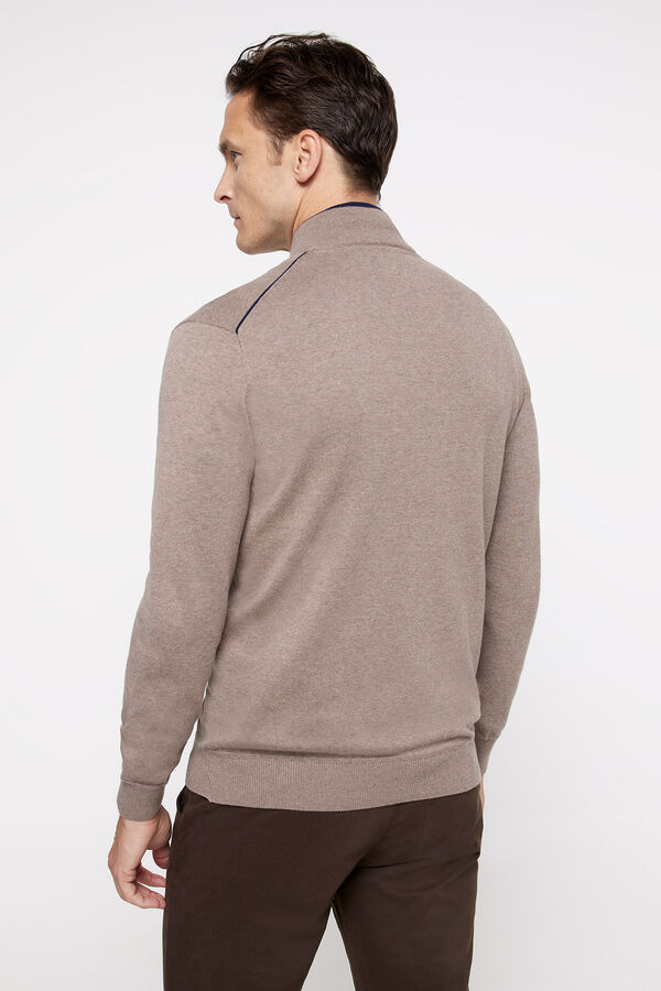 Pedro del Hierro Cardigan PDH com fecho-&eacute;clair Torrefac&ccedil;ao