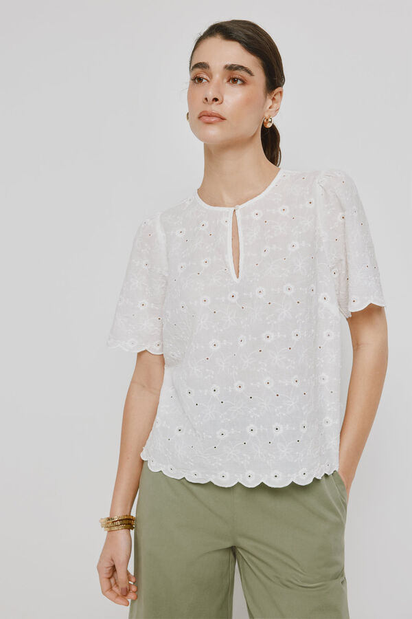 Milano Camisa de manga curta Branco