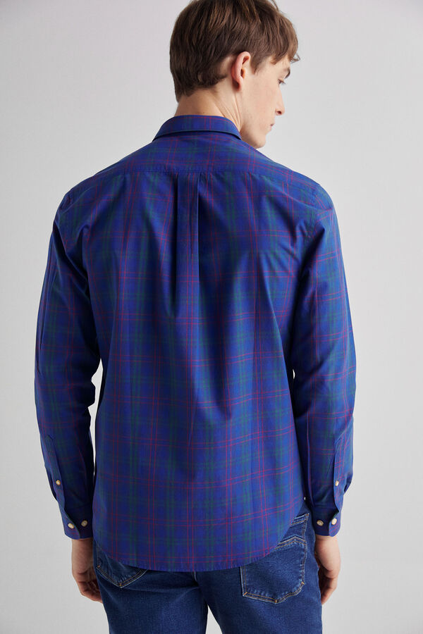 Fifty Outlet Camisa popelín cuadros Navy