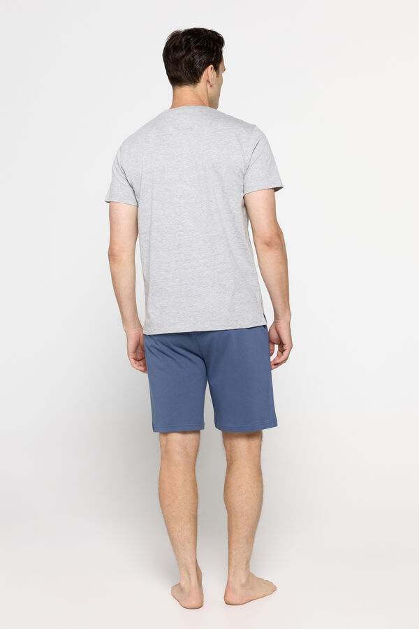 Milano Pijama corto algod&oacute;n Gris