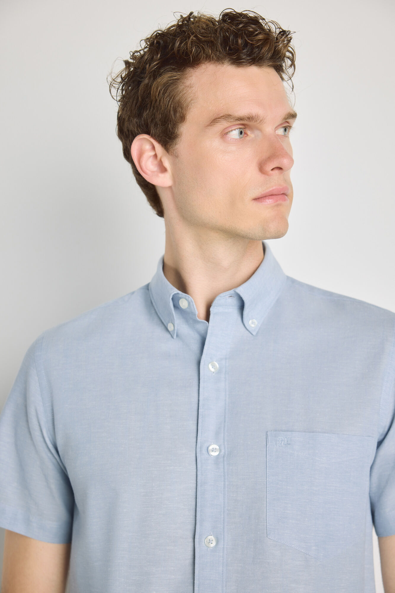 Pedro del Hierro Camisa lisa manga corta