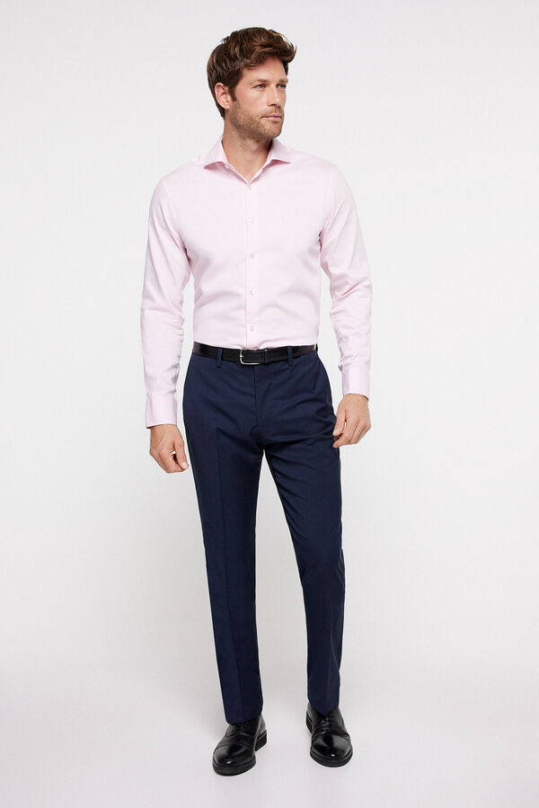 Fifty Outlet Camisa microestrutura Rosa