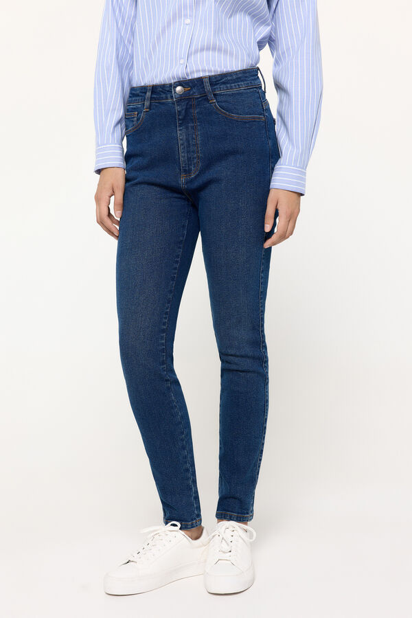 Milano Cal&ccedil;a jeans push-up Marinho