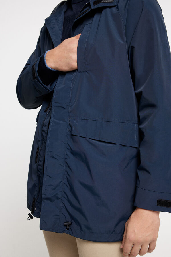 Fifty Outlet Parka ligera con capucha navy