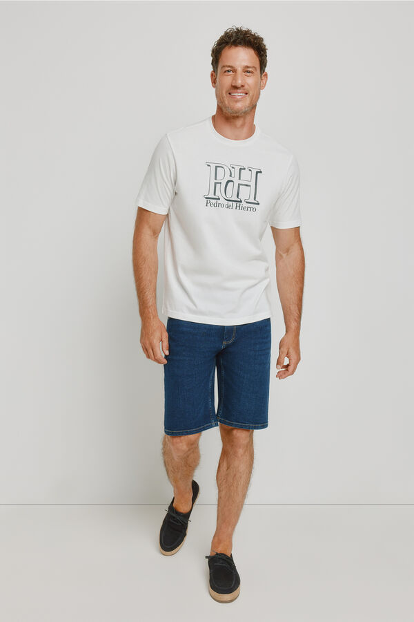 Pedro del Hierro Bermuda vaquera regular fit Azul