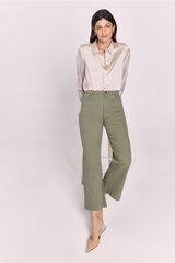 Milano Pantal&oacute;n ancho Kaki Oscuro