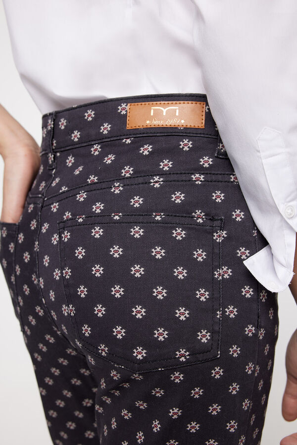 Milano Cal&ccedil;as estampadas Preto