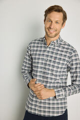 Pedro del Hierro Camisa cuadros manga larga Navy