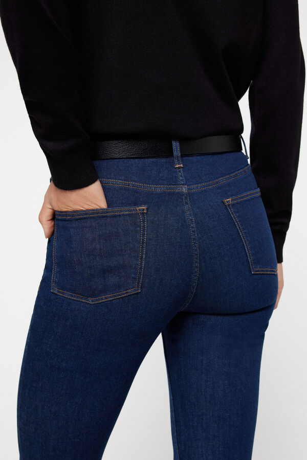 Fifty Outlet Calças Slim Denim Azul