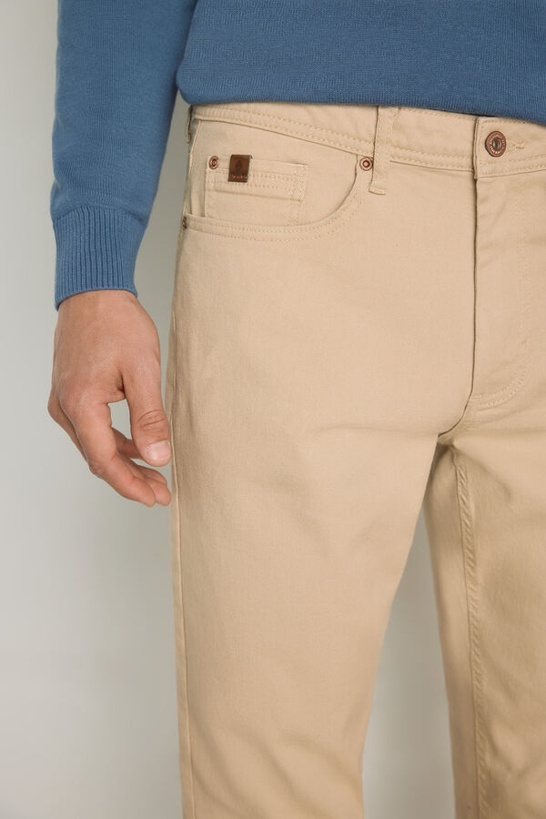 Springfield Pantal&oacute;n 5 bolsillos color Beige