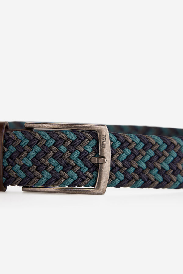 Milano Cinturón Trenzado Azul