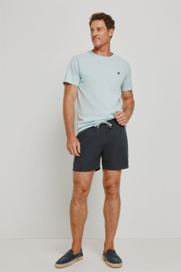 Springfield Fato de banho liso Marinho