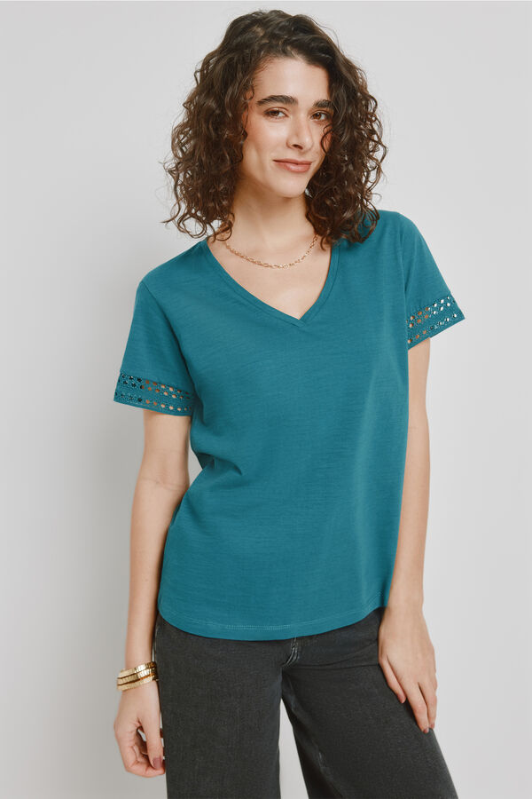 Milano T-shirt de manga curta Azul