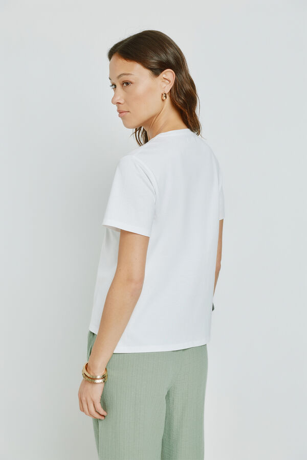 Milano T-shirt estampada de manga curta Branco