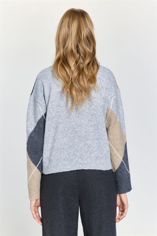 Milano Jersey punto con rombos Beige