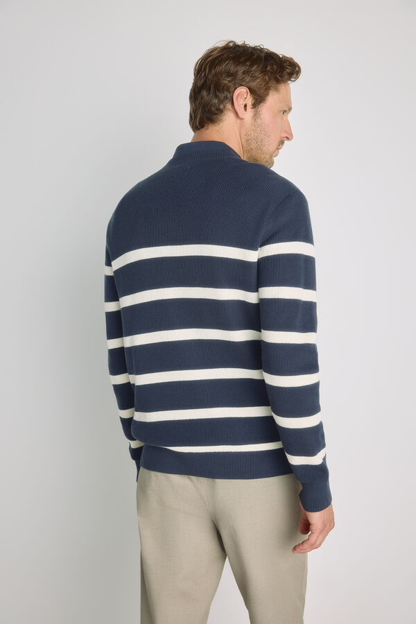 Milano Jersey cuello caja Navy
