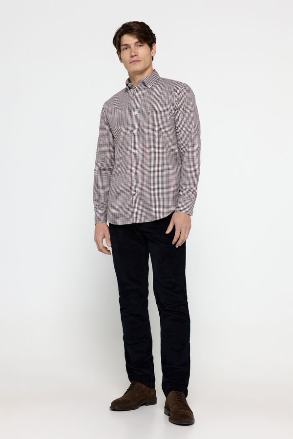 Pedro del Hierro Camisa Twill Cuadros Pedro del Hierro Verde