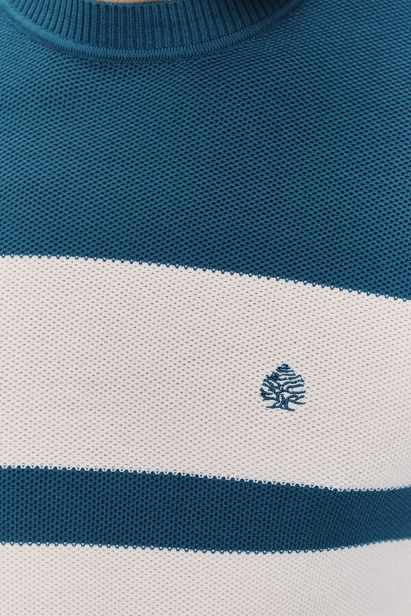 Springfield Jersey cuello caja Azul