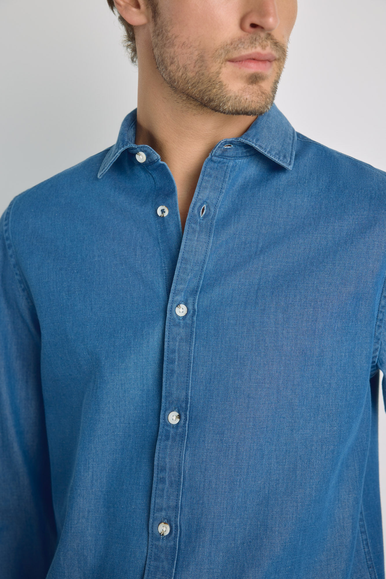 Milano Camisa lisa manga larga
