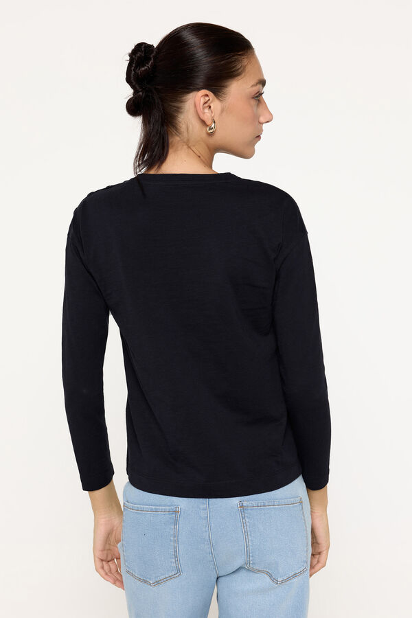 Milano Camiseta heavy cotton flame Negro