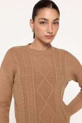 Milano Su&eacute;ter tricotado Camel