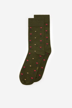 Fifty Outlet Calcetines Jacquard Algodón Verde