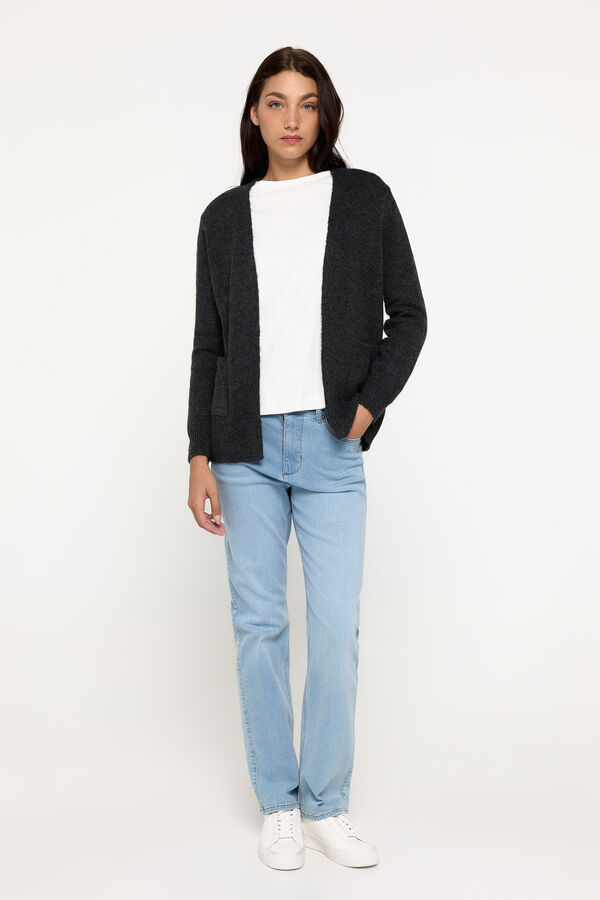 Milano Cardigan grueso abierto Marengo