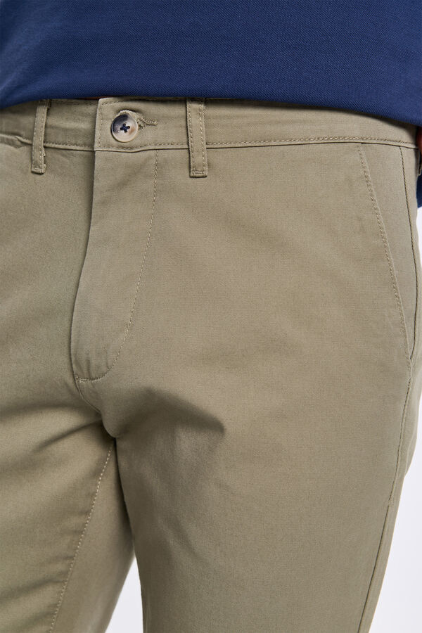 Milano Pantalón Chino Comfort Cáqui escuro