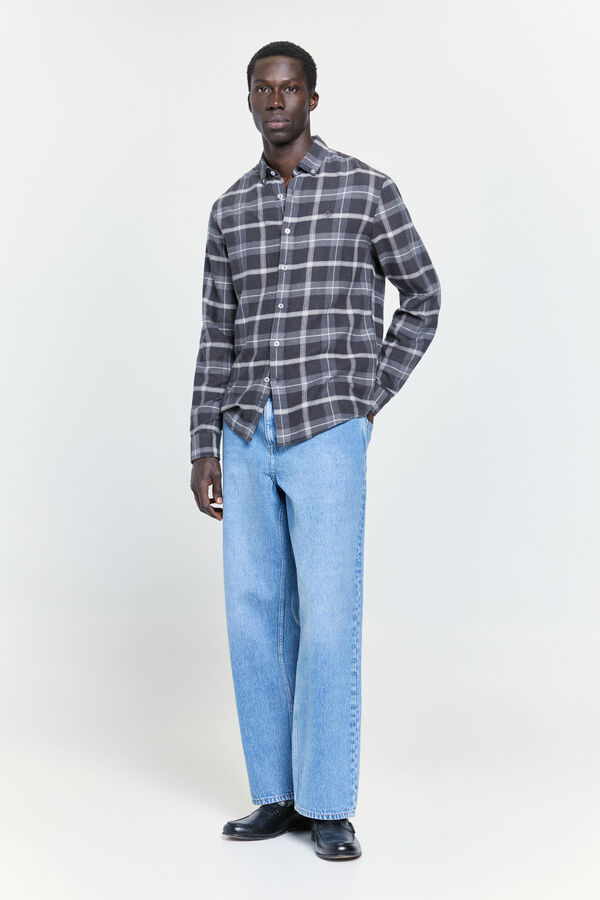 Springfield Camisa cuadros relaxed fit Marengo