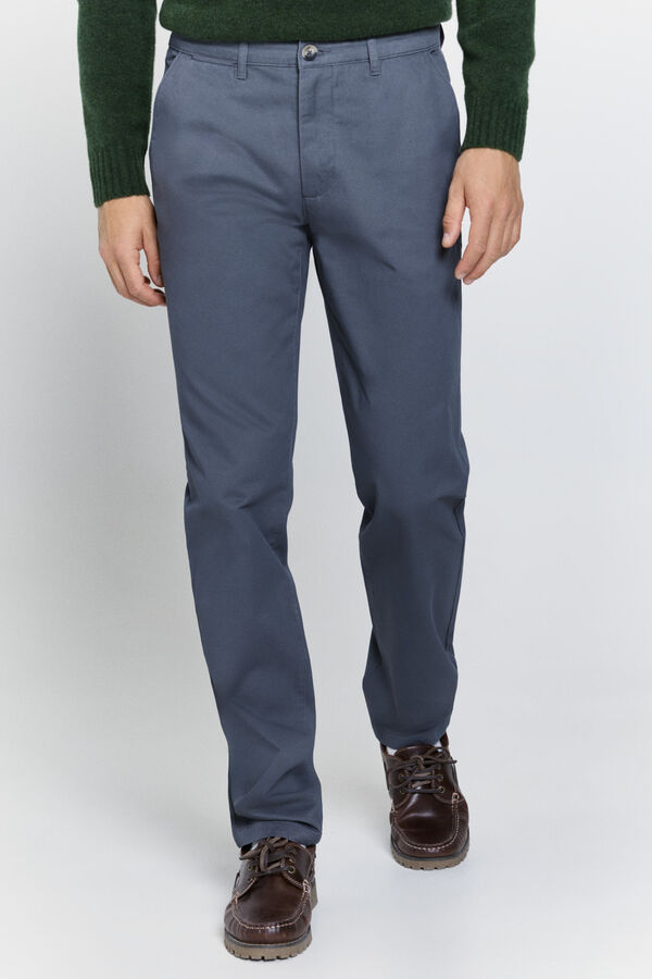 Milano Pantalón chino regular fit Gris Oscuro