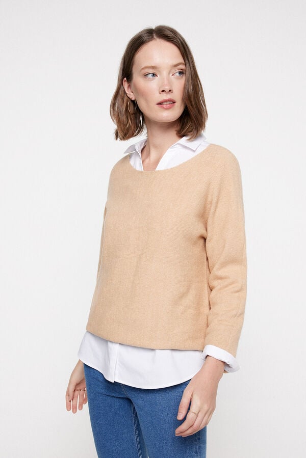 Milano Camisola Melange Marfim