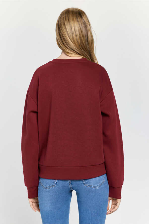 Milano Sweatshirt estampado Bordeaux