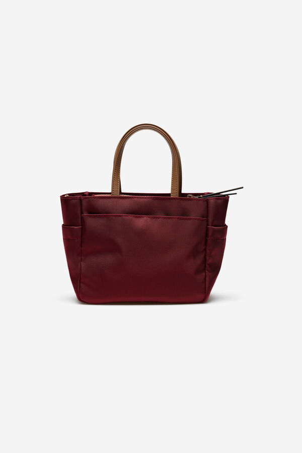 Milano Bolso de nylon color cereza Granate