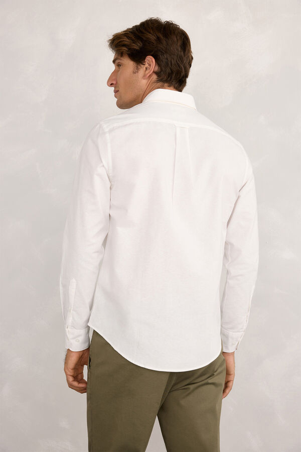 Milano Camisa Sport Oxford Blanco