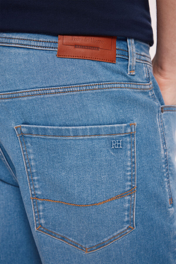 Pedro del Hierro Bermuda PDH Jeans Slim Azul