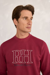 Pedro del Hierro Sudadera Básica Logo Vino