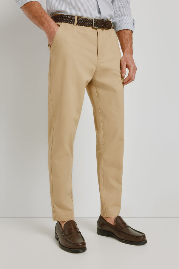 Milano Cal&ccedil;as chino tapered Bege