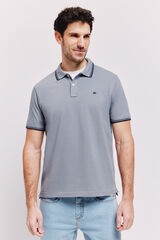 Pedro del Hierro Polo manga curta Cinza medio