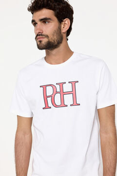 Fifty Outlet T-shirt logo PDH estampada Branco