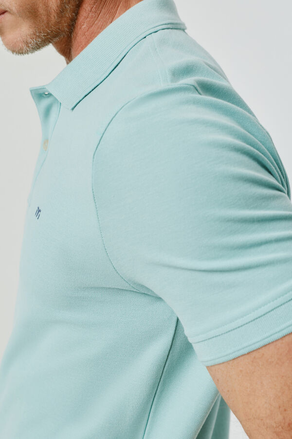 Milano Polo manga curta Azul