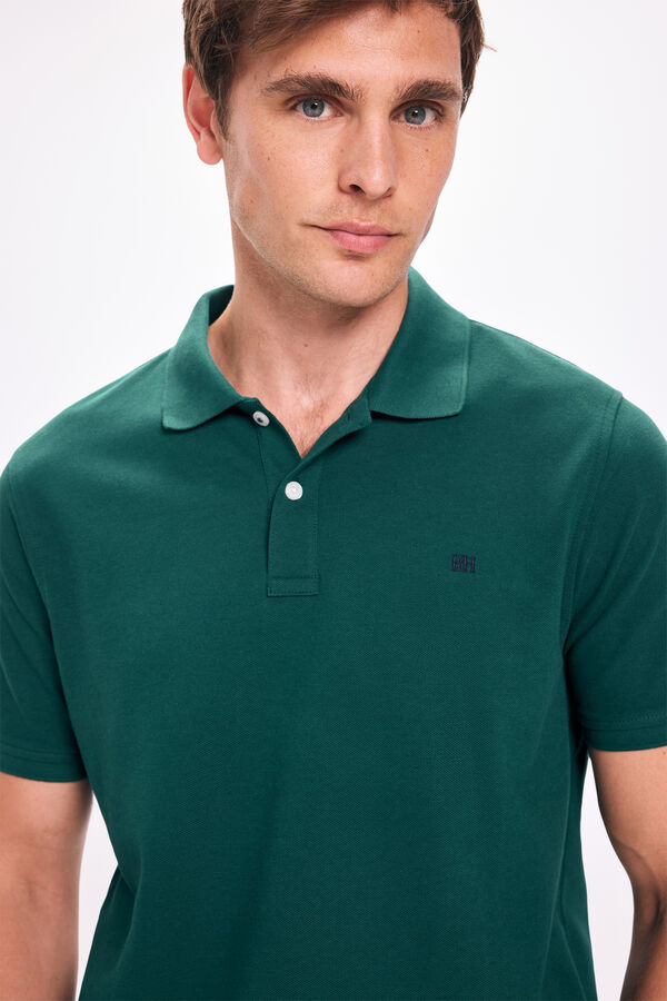 Pedro del Hierro Polo B&aacute;sico PDH Verde escuro
