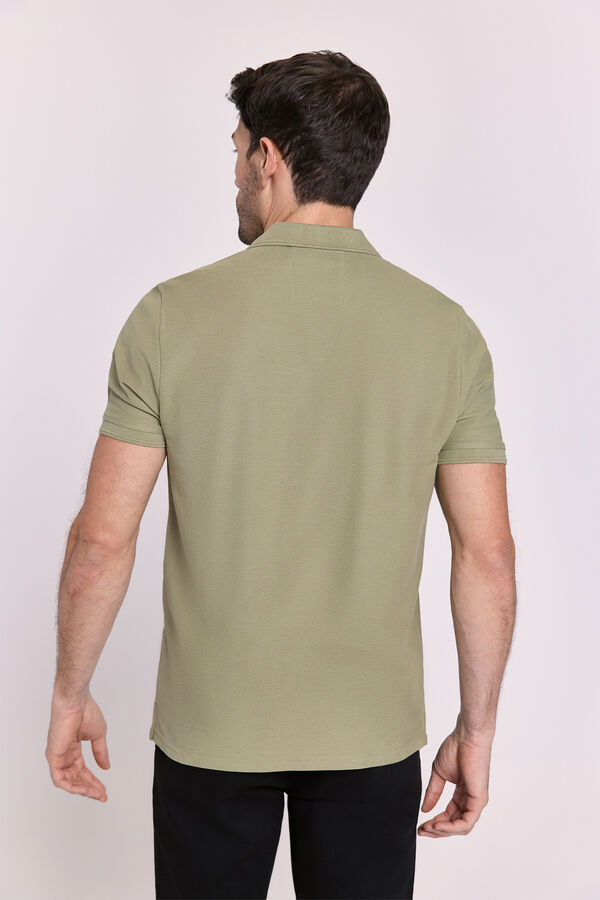 Milano Polo manga curta C&aacute;qui