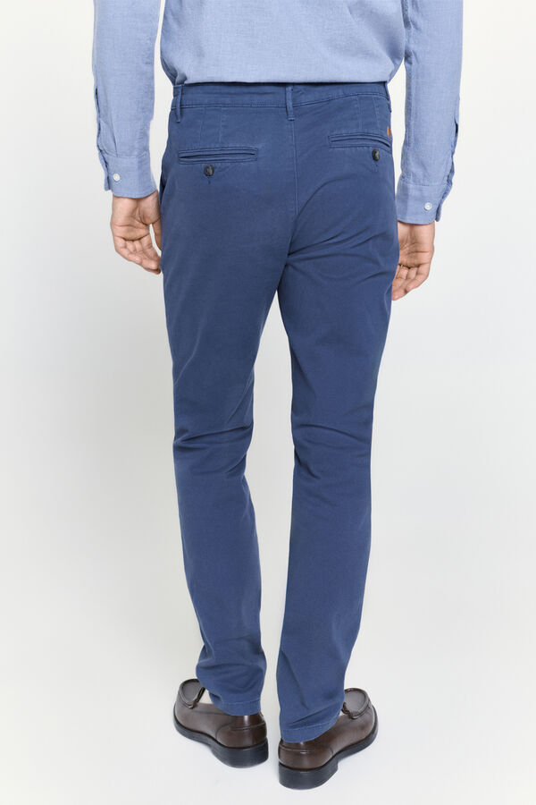 Milano Calças chino slim fit Marinho